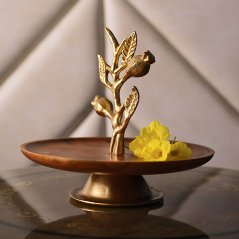 Anar Metal & Wood Cake Stand